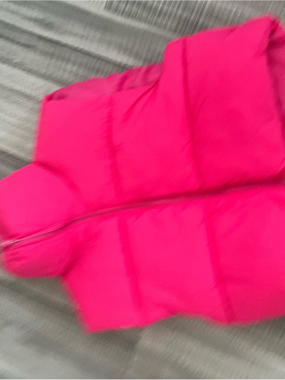 SHEIN Bright Hot Pink Puffer Vest